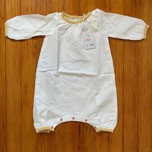 Oso & Me - Baby - Missy Jumpsuit w Yellow Gold Velvet Trim - Size 3M - NWT